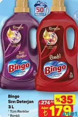 BİNGO SIVI DETERJAN 3 L BİNGO SIVI DETERJAN 3 L